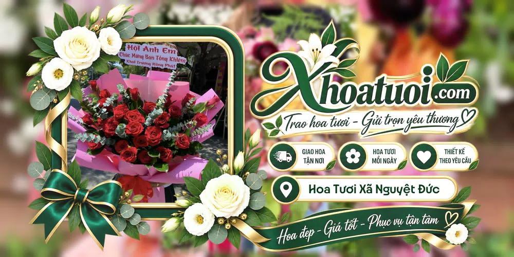 Hoa tươi Xã Nguyệt Đức, Phú Thọ giao tận nơi và thiết kế theo yêu cầu