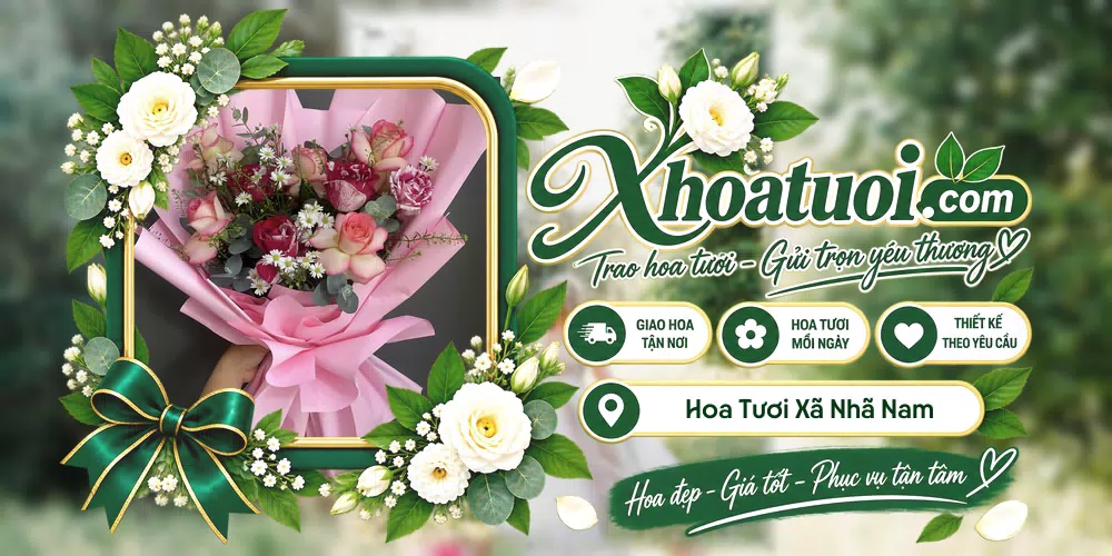 Hoa tươi Xã Nhã Nam, Bắc Ninh giao tận nơi và thiết kế theo yêu cầu