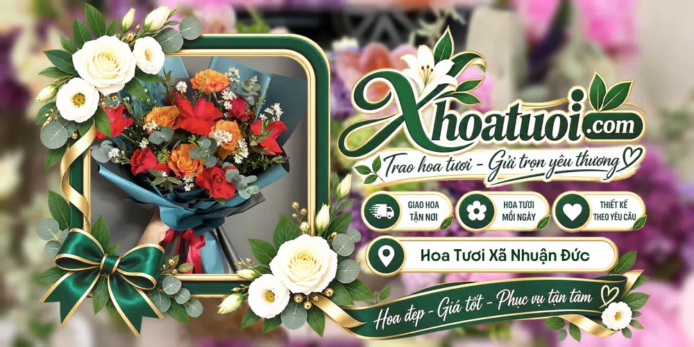 Hoa tươi Xã Nhuận Đức, Hồ Chí Minh giao tận nơi và thiết kế theo yêu cầu