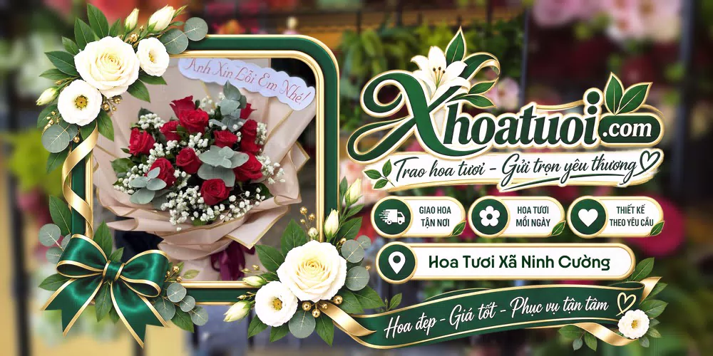 Hoa tươi Xã Ninh Cường, Ninh Bình giao tận nơi và thiết kế theo yêu cầu