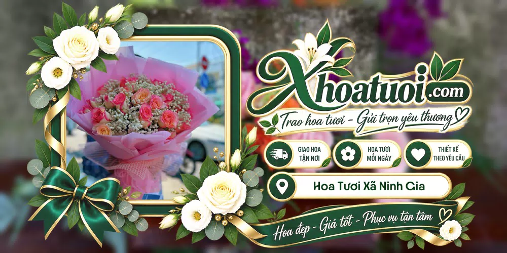 Hoa tươi Xã Ninh Gia, Lâm Đồng giao tận nơi và thiết kế theo yêu cầu