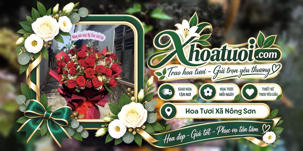Hoa tươi Xã Nông Sơn, Đà Nẵng giao tận nơi và thiết kế theo yêu cầu