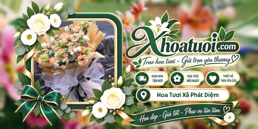 Hoa tươi Xã Phát Diệm, Ninh Bình giao tận nơi và thiết kế theo yêu cầu