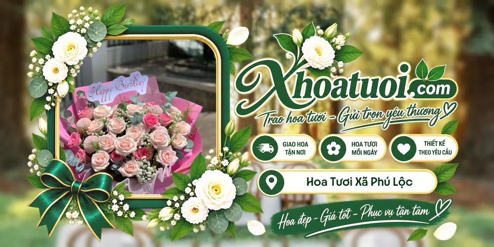 Hoa tươi Xã Phú Lộc, Cần Thơ giao tận nơi và thiết kế theo yêu cầu