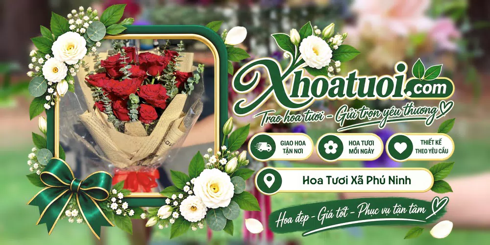 Hoa tươi Xã Phú Ninh, Đà Nẵng giao tận nơi và thiết kế theo yêu cầu