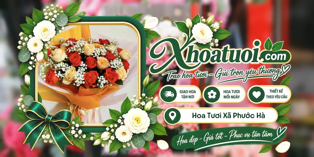 Hoa tươi Xã Phước Hà, Khánh Hòa giao tận nơi và thiết kế theo yêu cầu
