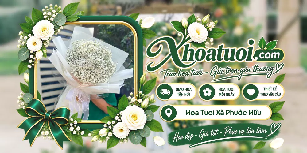 Hoa tươi Xã Phước Hữu, Khánh Hòa giao tận nơi và thiết kế theo yêu cầu