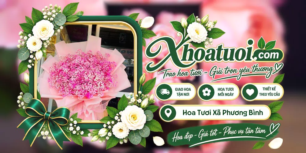 Hoa tươi Xã Phương Bình, Cần Thơ giao tận nơi và thiết kế theo yêu cầu