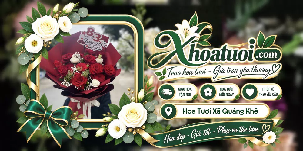 Hoa tươi Xã Quảng Khê, Lâm Đồng giao tận nơi và thiết kế theo yêu cầu