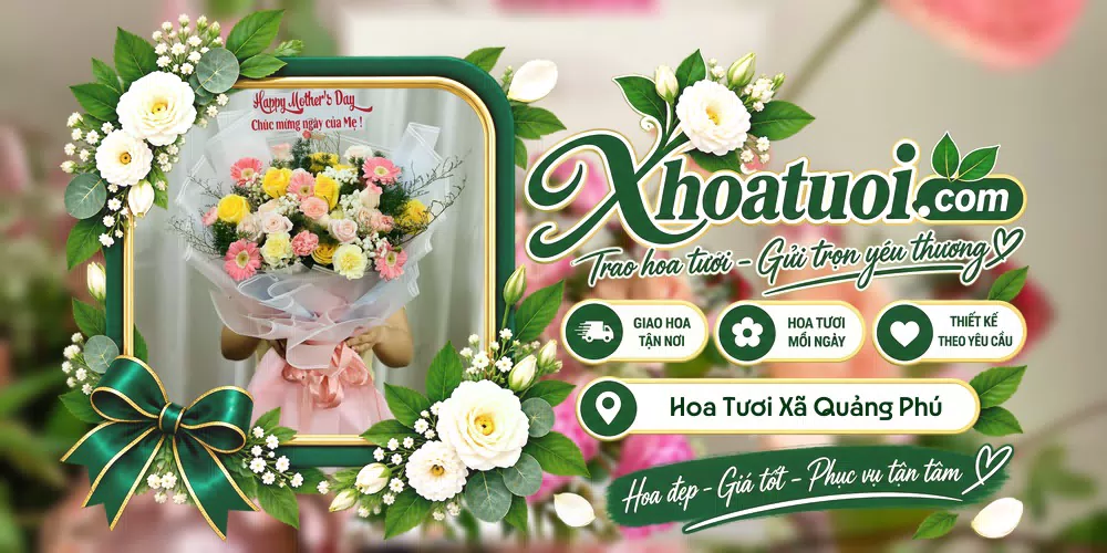 Hoa tươi Xã Quảng Phú, Đắk Lắk giao tận nơi và thiết kế theo yêu cầu