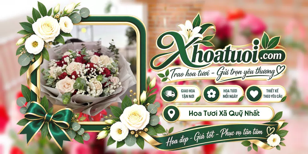 Hoa tươi Xã Quỹ Nhất, Ninh Bình giao tận nơi và thiết kế theo yêu cầu