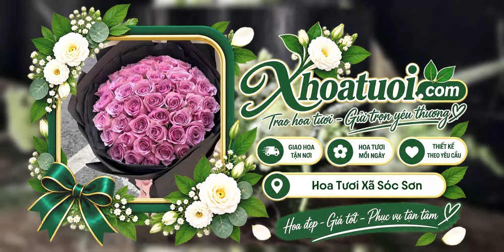 Hoa tươi Xã Sóc Sơn, Hà Nội giao tận nơi và thiết kế theo yêu cầu