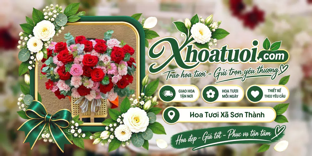 Hoa tươi Xã Sơn Thành, Đắk Lắk giao tận nơi và thiết kế theo yêu cầu