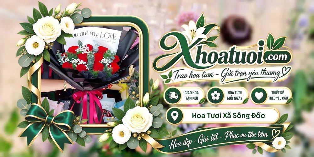 Hoa tươi Xã Sông Đốc, Cà Mau giao tận nơi và thiết kế theo yêu cầu