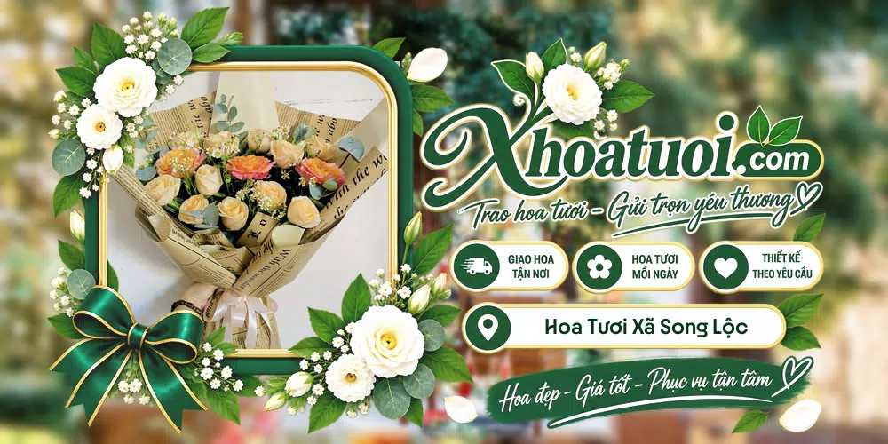 Hoa tươi Xã Song Lộc, Vĩnh Long giao tận nơi và thiết kế theo yêu cầu