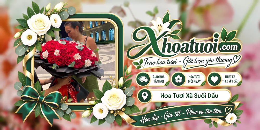 Hoa tươi Xã Suối Dầu, Khánh Hòa giao tận nơi và thiết kế theo yêu cầu