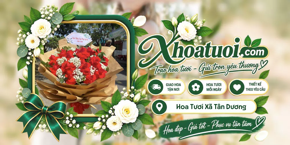 Hoa tươi Xã Tân Dương, Đồng Tháp giao tận nơi và thiết kế theo yêu cầu