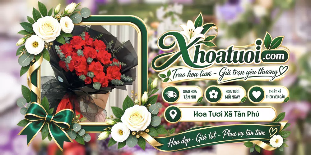 Hoa tươi Xã Tân Phú, Đồng Tháp giao tận nơi và thiết kế theo yêu cầu