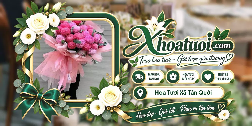 Hoa tươi Xã Tân Quới, Vĩnh Long giao tận nơi và thiết kế theo yêu cầu