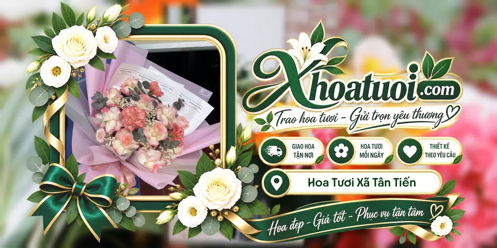 Hoa tươi Xã Tân Tiến, Đắk Lắk giao tận nơi và thiết kế theo yêu cầu
