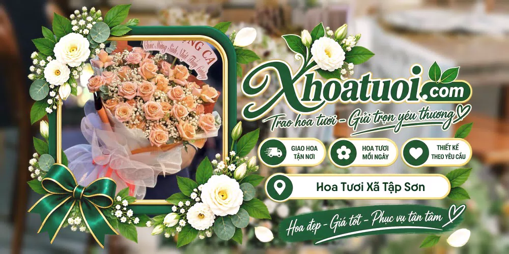Hoa tươi Xã Tập Sơn, Vĩnh Long giao tận nơi và thiết kế theo yêu cầu