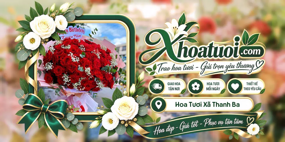 Hoa tươi Xã Thanh Ba, Phú Thọ giao tận nơi và thiết kế theo yêu cầu