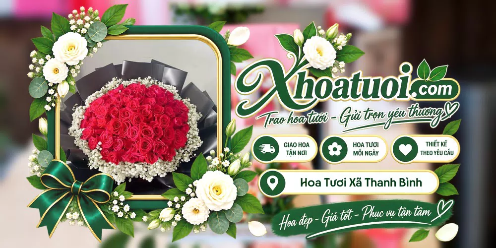Hoa tươi Xã Thanh Bình, Đồng Tháp giao tận nơi và thiết kế theo yêu cầu