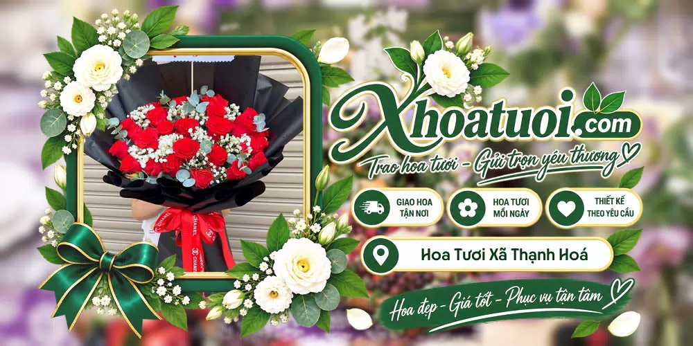 Hoa tươi Xã Thạnh Hoá, Tây Ninh giao tận nơi và thiết kế theo yêu cầu