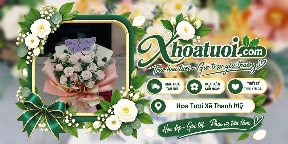 Hoa tươi Xã Thanh Mỹ, Đồng Tháp giao tận nơi và thiết kế theo yêu cầu
