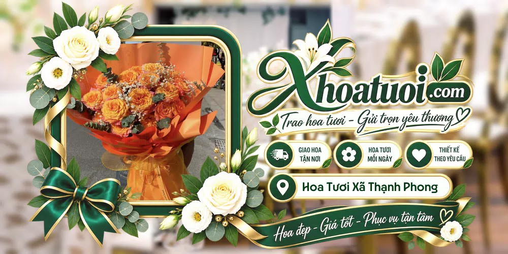 Hoa tươi Xã Thạnh Phong, Vĩnh Long giao tận nơi và thiết kế theo yêu cầu