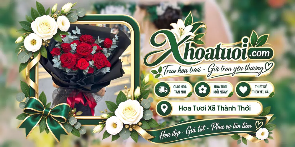 Hoa tươi Xã Thành Thới, Vĩnh Long giao tận nơi và thiết kế theo yêu cầu