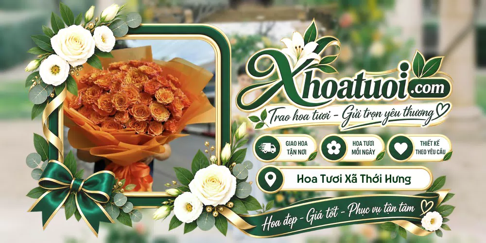Hoa tươi Xã Thới Hưng, Cần Thơ giao tận nơi và thiết kế theo yêu cầu