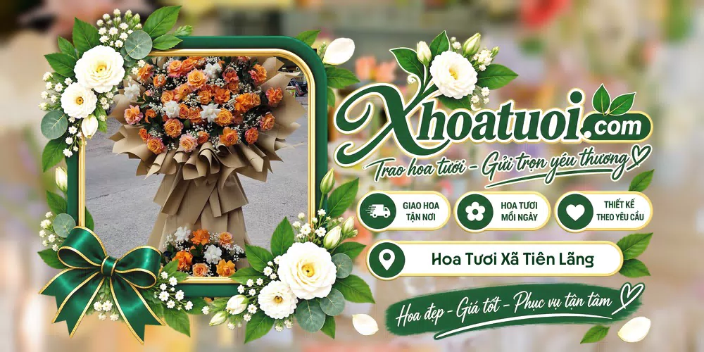 Hoa tươi Xã Tiên Lãng, Hải Phòng giao tận nơi và thiết kế theo yêu cầu
