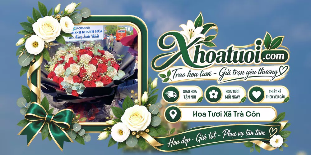 Hoa tươi Xã Trà Côn, Vĩnh Long giao tận nơi và thiết kế theo yêu cầu