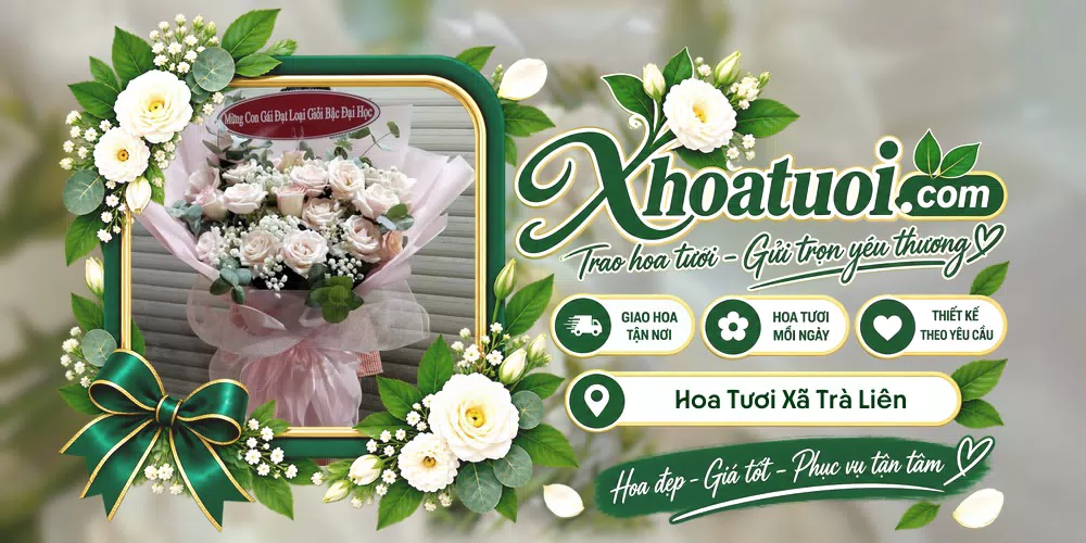 Hoa tươi Xã Trà Liên, Đà Nẵng giao tận nơi và thiết kế theo yêu cầu
