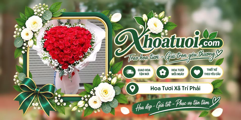 Hoa tươi Xã Trí Phải, Cà Mau giao tận nơi và thiết kế theo yêu cầu