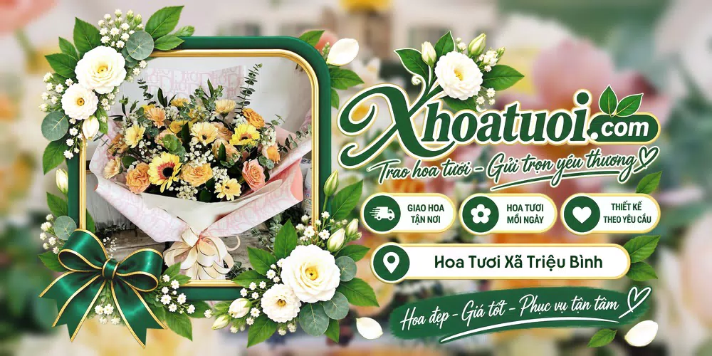 Hoa tươi Xã Triệu Bình, Quảng Trị giao tận nơi và thiết kế theo yêu cầu
