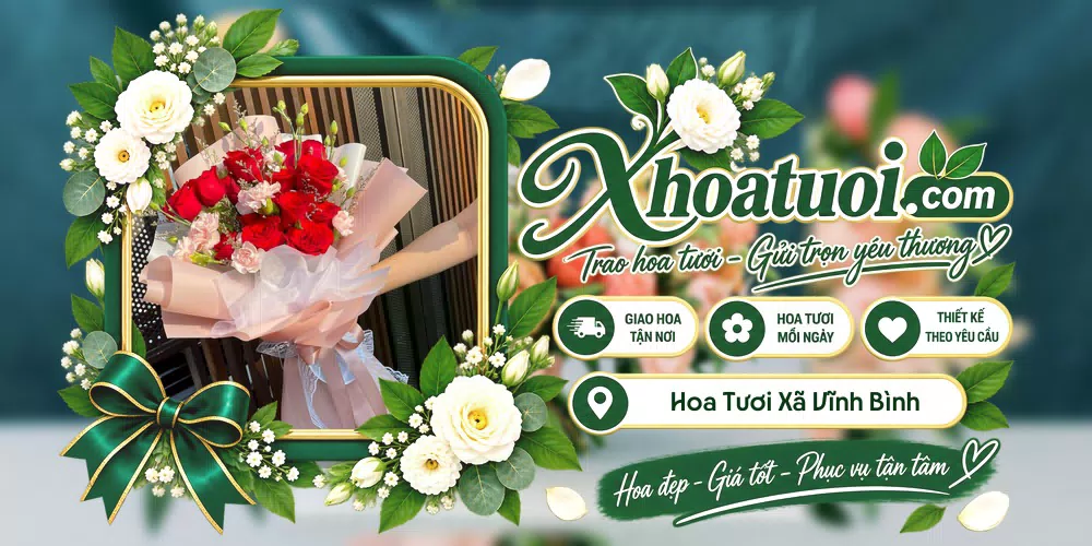 Hoa tươi Xã Vĩnh Bình, Đồng Tháp giao tận nơi và thiết kế theo yêu cầu