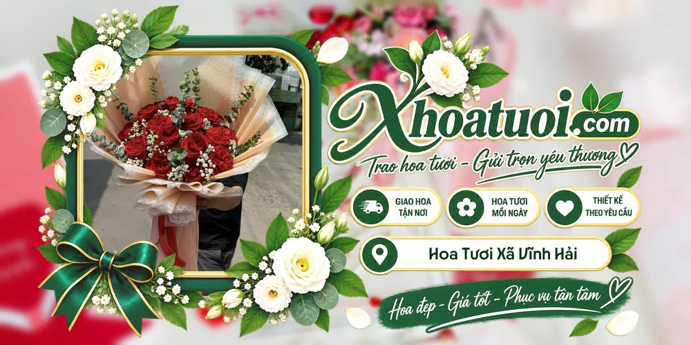 Hoa tươi Xã Vĩnh Hải, Khánh Hòa giao tận nơi và thiết kế theo yêu cầu