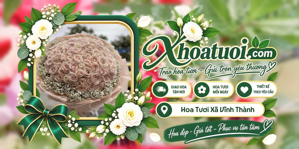 Hoa tươi Xã Vĩnh Thành, Phú Thọ giao tận nơi và thiết kế theo yêu cầu