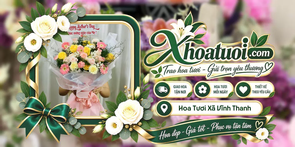 Hoa tươi Xã Vĩnh Thanh, Hà Nội giao tận nơi và thiết kế theo yêu cầu