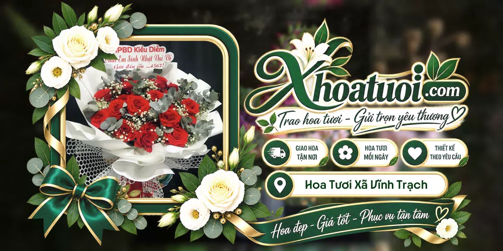 Hoa tươi Xã Vĩnh Trạch, An Giang giao tận nơi và thiết kế theo yêu cầu