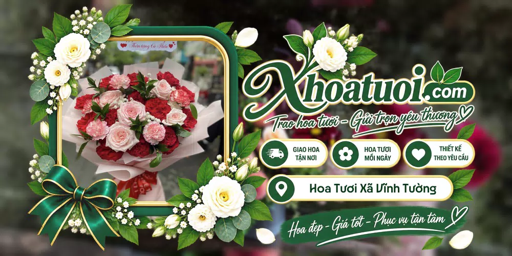 Hoa tươi Xã Vĩnh Tường, Phú Thọ giao tận nơi và thiết kế theo yêu cầu