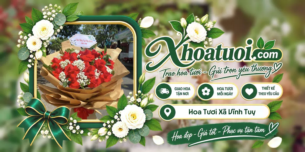 Hoa tươi Xã Vĩnh Tuy, An Giang giao tận nơi và thiết kế theo yêu cầu