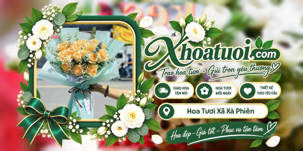 Hoa tươi Xã Xà Phiên, Cần Thơ giao tận nơi và thiết kế theo yêu cầu