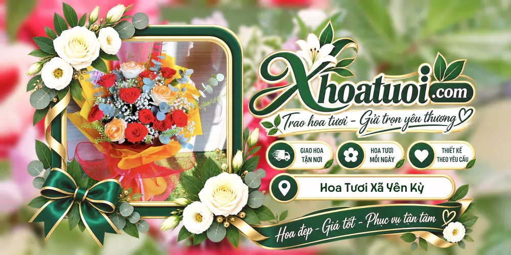 Hoa tươi Xã Yên Kỳ, Phú Thọ giao tận nơi và thiết kế theo yêu cầu