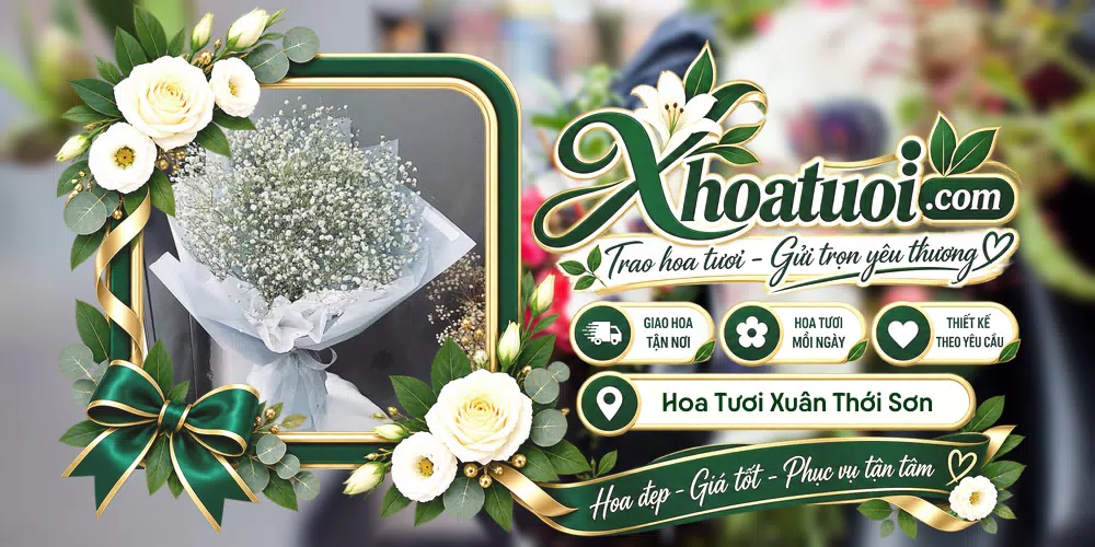 Hoa tươi Xã Xuân Thới Sơn, Hồ Chí Minh giao tận nơi và thiết kế theo yêu cầu
