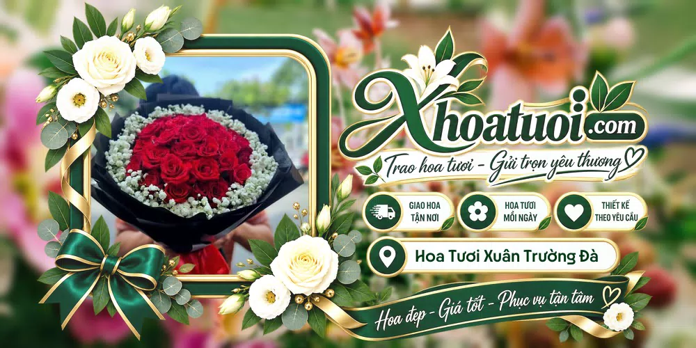 Hoa tươi Phường Xuân Trường Đà Lạt, Lâm Đồng giao tận nơi và thiết kế theo yêu cầu