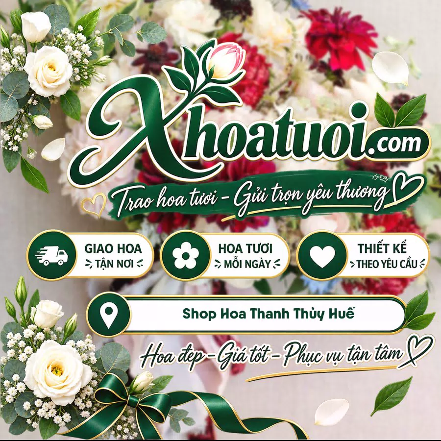 Shop hoa tươi Thanh Thủy Huế hỗ trợ chọn mẫu theo dịp và phong cách