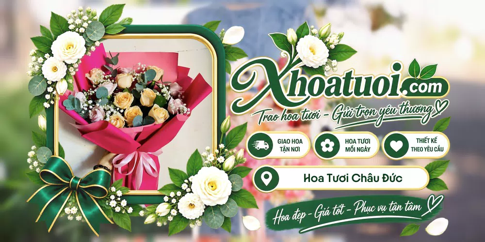 Mẫu hoa tươi đặt giao tại Châu Đức